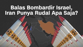 INFOGRAFIS: Balas Bombardir Israel, Iran Punya Rudal Apa Saja?