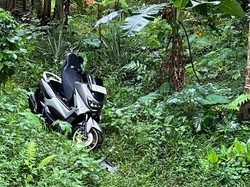 Mogok, Motor Curian Ditinggal Maling di Semak-semak Bogor