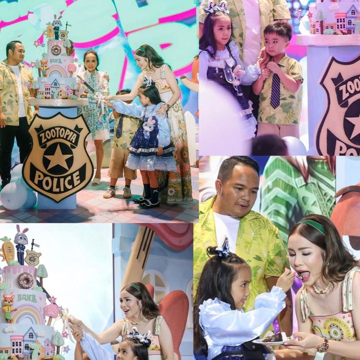 <p>Di hari spesialnya, Briell tampil begitu cantik mengenakan gaun berwarna biru yang dipadukan dengan bando telinga kelinci. Pada momen tersebut, Momo menuliskan doa dan ucapan manis untuk putri tercintanya. "Semoga kamu selalu tumbuh menjadi anak yang kuat dan sehat, tumbuh jadi anak perempuan yang tegas, berani, percaya diri, baik hati, mau mendengar, jadi kakak yang baik untuk adiknya, memiliki hati yang hati rendah tidak sombong, jadi contoh yang baik di mana pun kakak berada, dan penuh mimpi, seperti petualangan di Zootopia yang kamu sukai. Selamat Ulang Tahun ke 7, Briell," tuturnya. (Foto: Instagram @therealmomogeisha)</p>