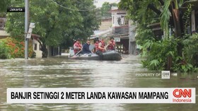 VIDEO: Banjir Setinggi 2 Meter Landa Kawasan Mampang