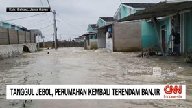 VIDEO: Tanggul Jebol, Perumahan Kembali Terendam Banjir