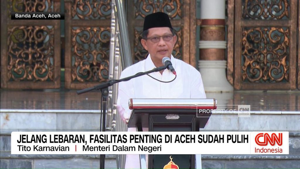 VIDEO: Jelang Lebaran, Fasilitas Penting di Aceh Sudah Pulih