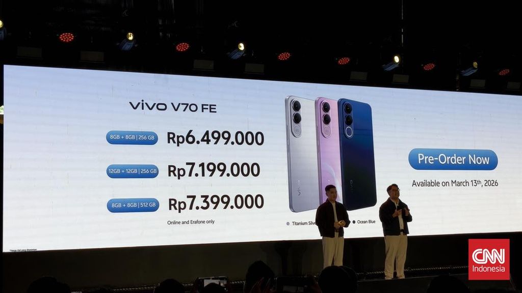 Vivo V70 dan V70 FE Resmi Rilis, Ini Spek dan Harganya
