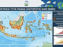 BMKG Catat Ada 22 Titik Panas di Sumut Hari Ini