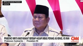 VIDEO: Prabowo: Masyarakat Bersiap Hadapi Imbas Perang AS vs Iran
