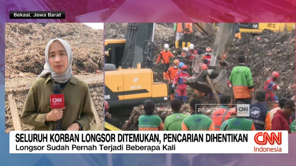 VIDEO: Korban Longsor Bantargebang Ditemukan, Pencarian Dihentikan