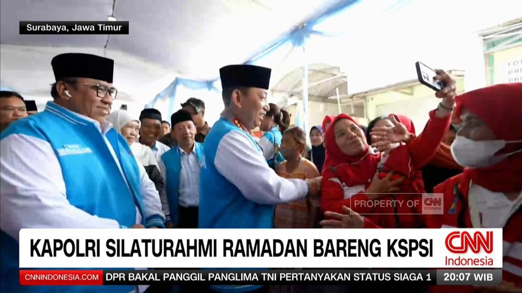 VIDEO: Kapolri Silaturahmi Ramadan Bersama KSPSI di Surabaya