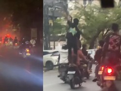 Viral Remaja di Makassar Konvoi-Nyalakan Flare di Jalan, Polisi Turun Tangan