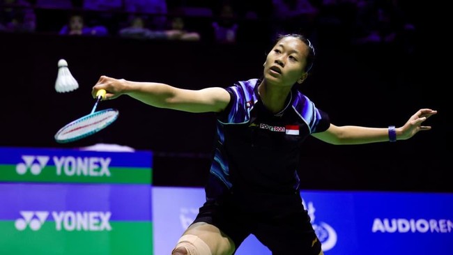 Tunggal putri Indonesia, Putri Kusuma Wardani mengaku sedikit tegang sebelum mengalahkan wakil India, Tanvi Sharma pada babak 32 besar Swiss Open 2026.