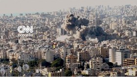 Penampakan Ledakan Rudal Israel Mengguncang Selatan Beirut