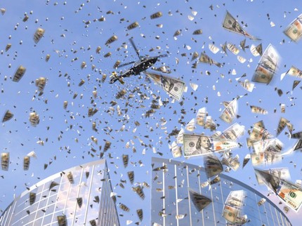 Hujan Uang Rp80 Juta dari Helikopter saat Pemakaman Pria Ini, Warga Berhamburan Berebut