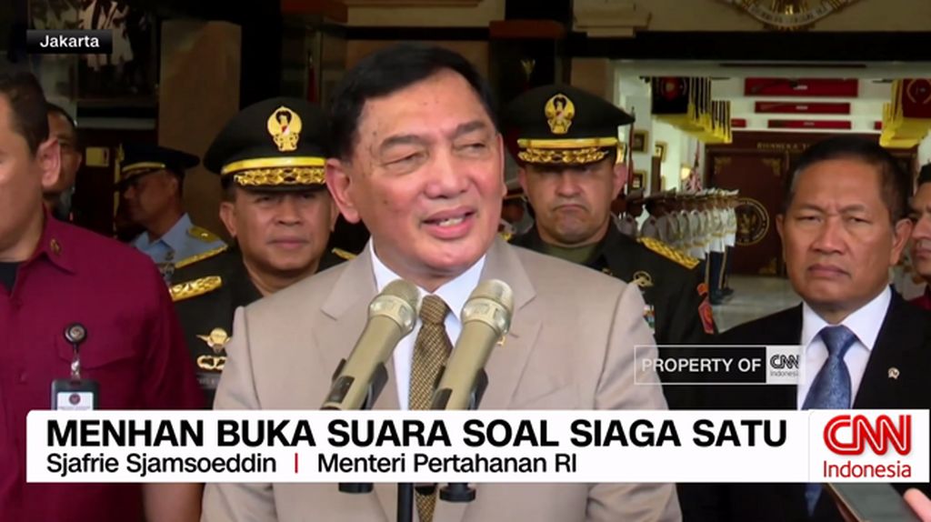 VIDEO: Menhan Buka Suara Soal Siaga Satu