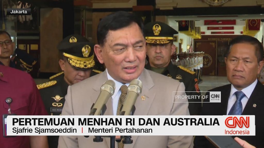 VIDEO: Pertemuan Menhan RI dan Australia