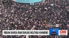 VIDEO: Ribuan Warga Iran Hadiri Pemakaman Petinggi Iran