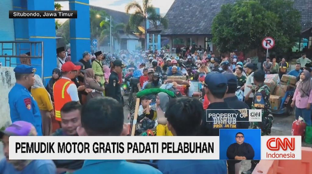 VIDEO: Pemudik Motor Gratis Padati Pelabuhan