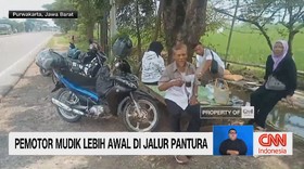 VIDEO: Pemotor Mudik Lebih Awal di Jalur Pantura