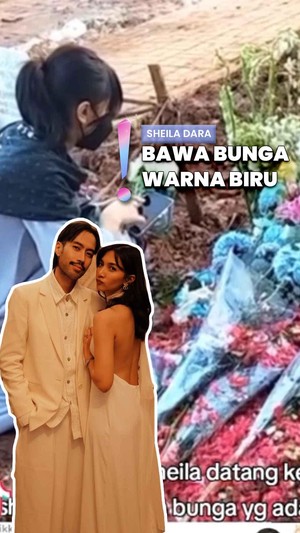 Video: Sheila Dara Ziarah ke Makam Vidi Aldiano Ditemani Keluarga