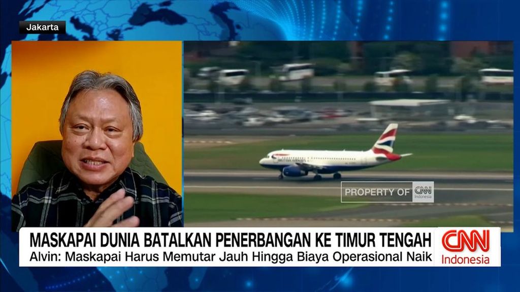 VIDEO: Maskapai Dunia Batalkan Penerbangan ke Timur Tengah