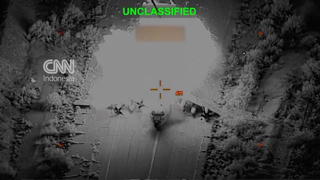 Detik-detik Serangan AS Hancurkan 3 Pesawat Militer Iran