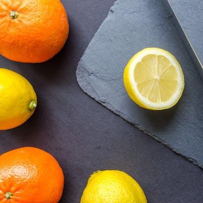 Buah sitrus seperti jeruk dan lemon kaya akan vitamin C serta serat larut. Buah ini cocok untuk membantu menurunkan kolesterol.