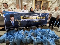 Kemenimipas Bagikan Ribuan Paket Sembako ke Masyarakat Sumut Jelang Lebaran