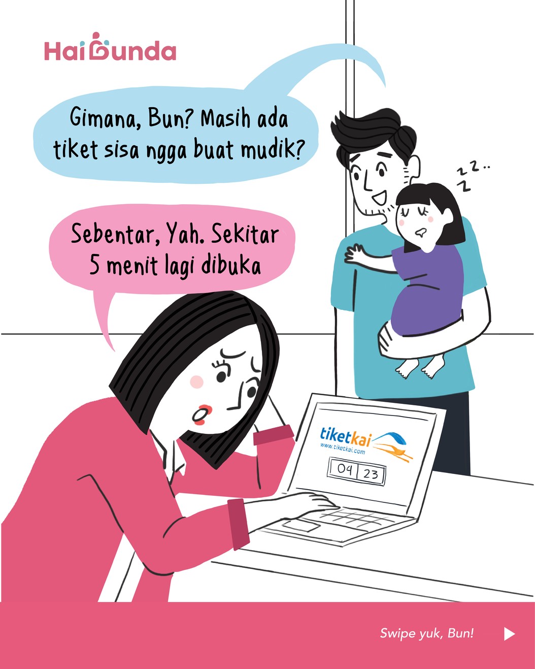 Komik War Tiket Lebaran