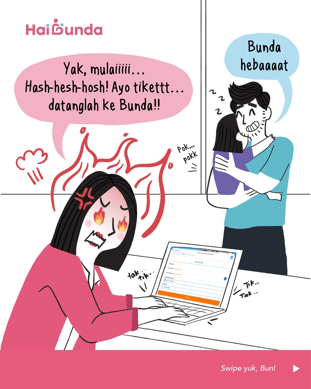Komik War Tiket Lebaran