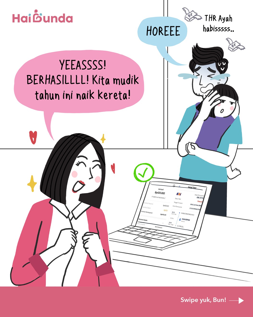 Komik War Tiket Lebaran