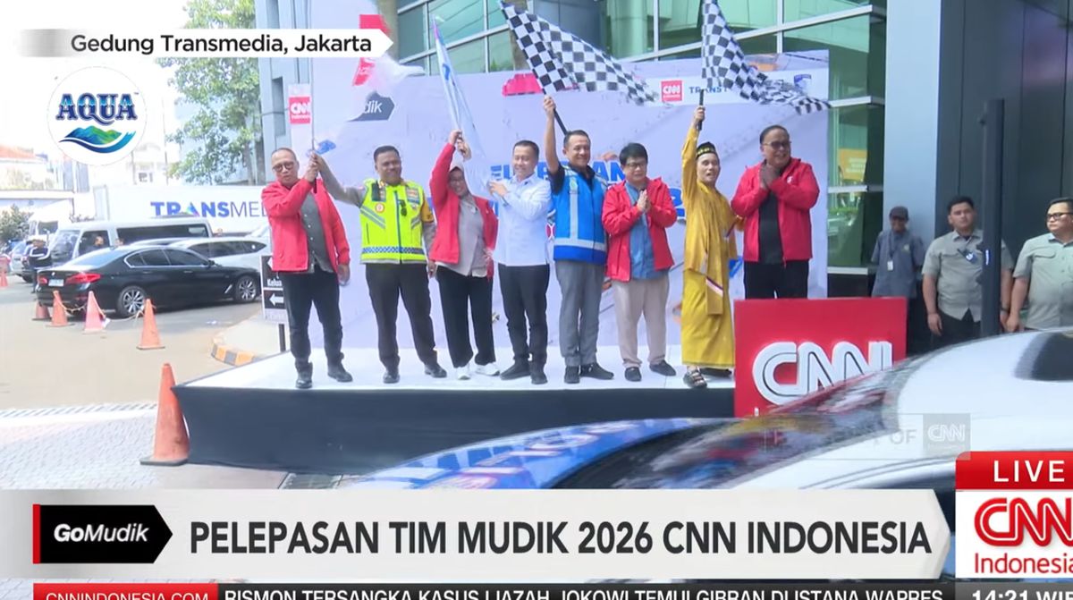 Tim Go Mudik CNN Indonesia Pakai Mobil Listrik Liput Arus Mudik 2026