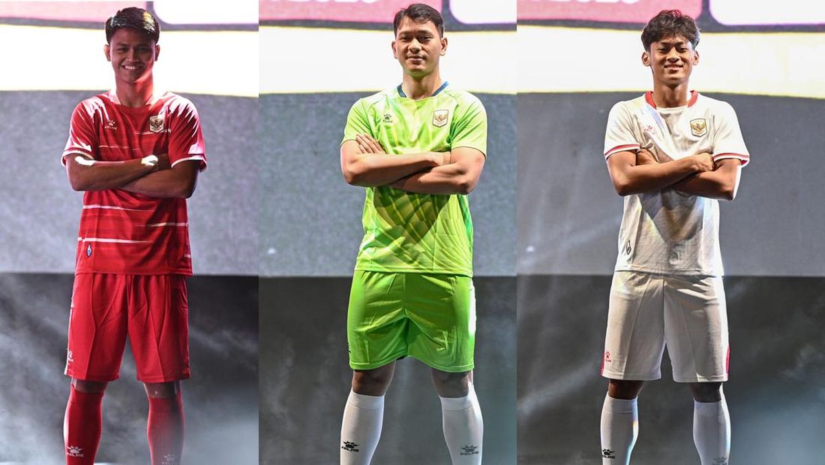 Foto: Penampakan Jersey Baru Timnas Indonesia