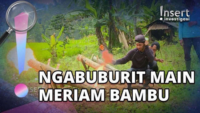 Tradisi Permainan Meriam Bambu di Garut Jadi Aktivitas Ngabuburit