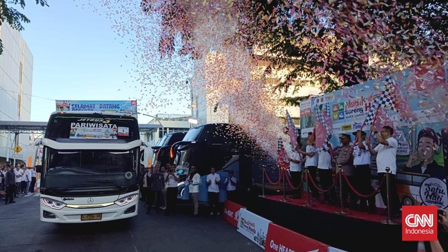 Sebanyak 2.521 pemudik diberangkatkan Astra Honda Motor ke Yogyakarta dan Semarang, sebelumnya 1.116 motor pemudik sudah berangkat dahulu.