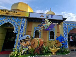 Pospam 1001 Malam di Nganjuk, Pantau Arus Mudik Lewat CCTV 24 Jam