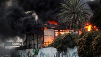 FOTO: Rudal Iran Terus Gempur Balas Serangan Israel