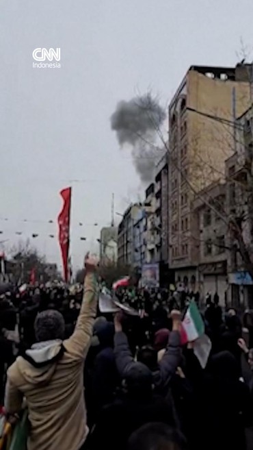 Penampakan Ledakan saat Warga Iran Peringati Hari Al Quds