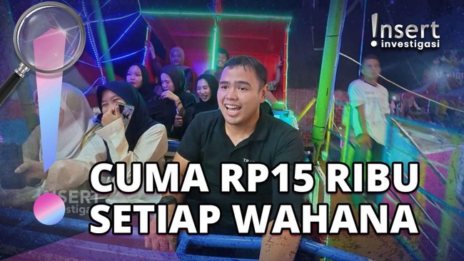 Seru-seruan Naik Wahana Permainan Pasar Malam Murah Meriah di Bekasi