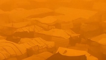 Kondisi Sulit Warga Gaza Usai Kamp Pengungsian Diterjang Badai Pasir