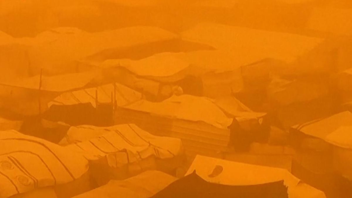 Kondisi Sulit Warga Gaza Usai Kamp Pengungsian Diterjang Badai Pasir