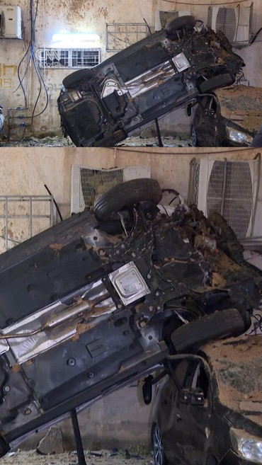 Rudal Iran Hantam Tel Aviv Israel, Mobil-Mobil Warga Hangus Terbakar