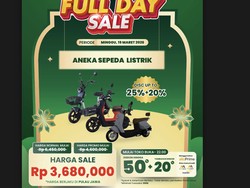 Sepeda Listrik Diskon Gede-gedean di Transmart Full Day Sale