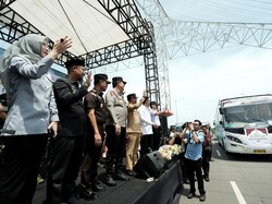 Gubernur Sulsel Lepas Peserta Mudik Gratis, Tekan Kemacetan-Risiko Kecelakaan