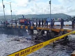 Kapal Angkut 3.000 Tabung Gas Meledak di Pelabuhan Selayar, 1 Orang Tewas