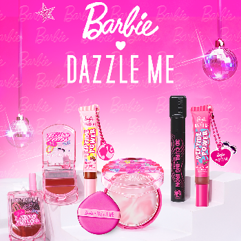 Kolaborasi Gemas Barbie x Dazzle Me, Hadirkan Koleksi Makeup Berwarna Pink Ikonik