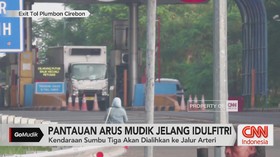 VIDEO: Pantauan Arus Mudik di Exit Tol Plumbon Cirebon