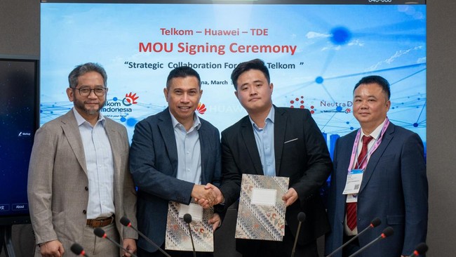 Kolaborasi dengan Huawei mencakup pengembangan infrastruktur digital, penguatan ekosistem data center, danT eksplorasi teknologi pendukung transformasi digital.
