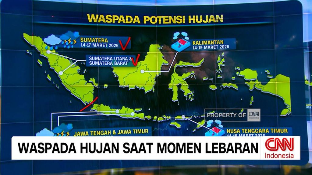 VIDEO: Waspada Hujan Saat Momen Lebaran