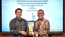 BNI Tambah Fasilitas Kredit Rp10 Triliun ke Pegadaian, Total Rp25,1 T