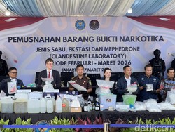 BNN Musnahkan 34,2 Kg Narkoba, Ada Sabu hingga Party Drug dari Sindikat Rusia