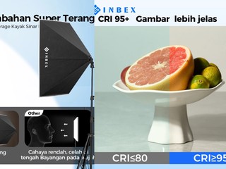 Pencahayaan Konten Lebih Profesional dengan INBEX Softbox Kit Lighting Konten Kreator Ring light!
