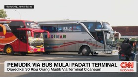 VIDEO: Terminal Bus di Bandung Mulai Dipadati Pemudik